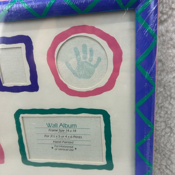 Decorel 80's Wall Album framed hand-painted 15" photo wall collage new - Picture 3 of 15